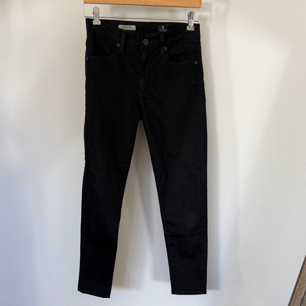 AG Adriano Goldschmied Dark Wash Skinny Crop Jeans